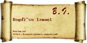 Bogács Izmael névjegykártya